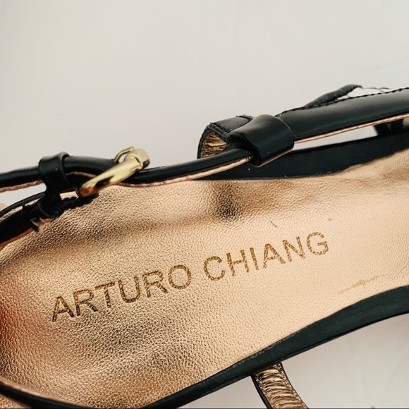 Arturo Chiang Woven Sling Back Shoes Sz 8.5 GUC - Picture 6 of 10